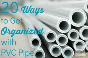 20 ways to get organized with PVC pipe